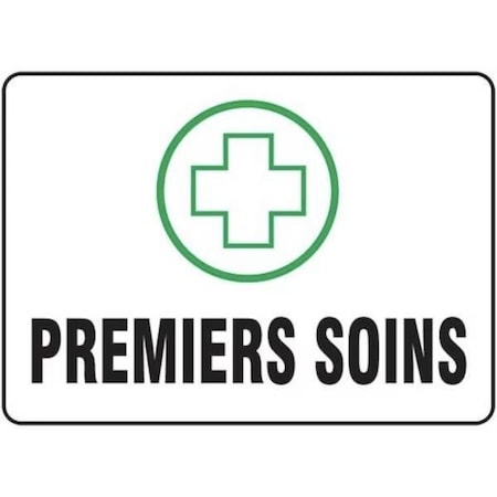 Accuform BILINGUAL FRENCH SIGN FIRST AID FRMFSR522VP FRMFSR522VP